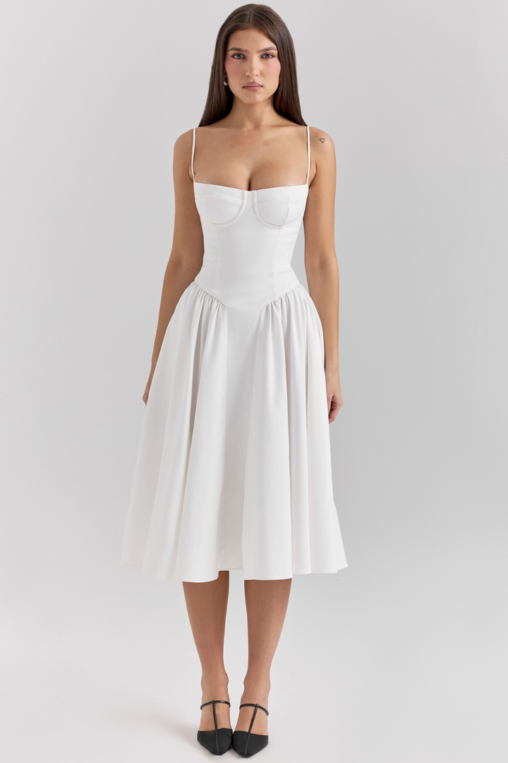 Celine | Corset Midi Dress