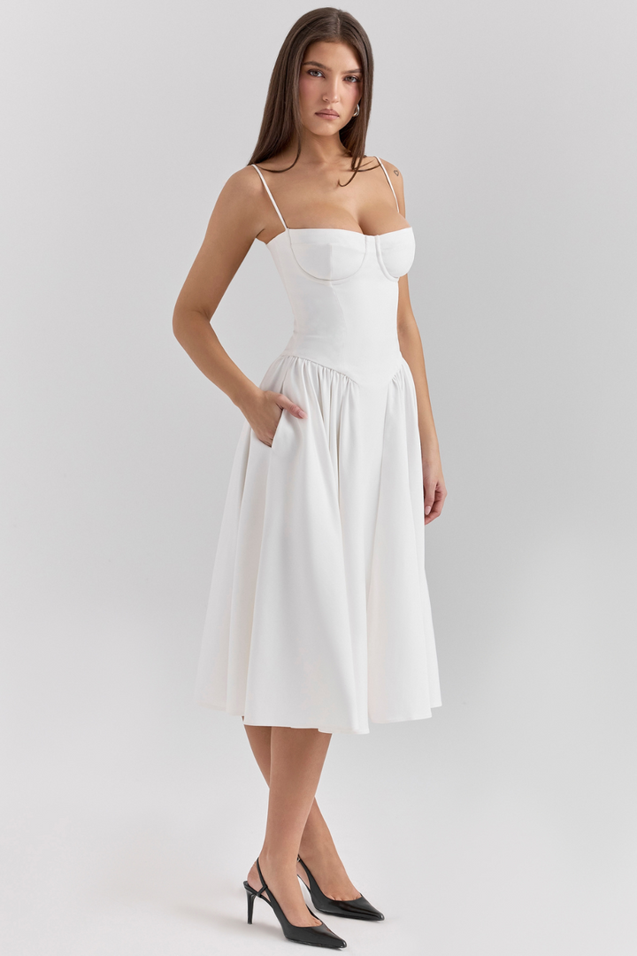 Celine | Corset Midi Dress