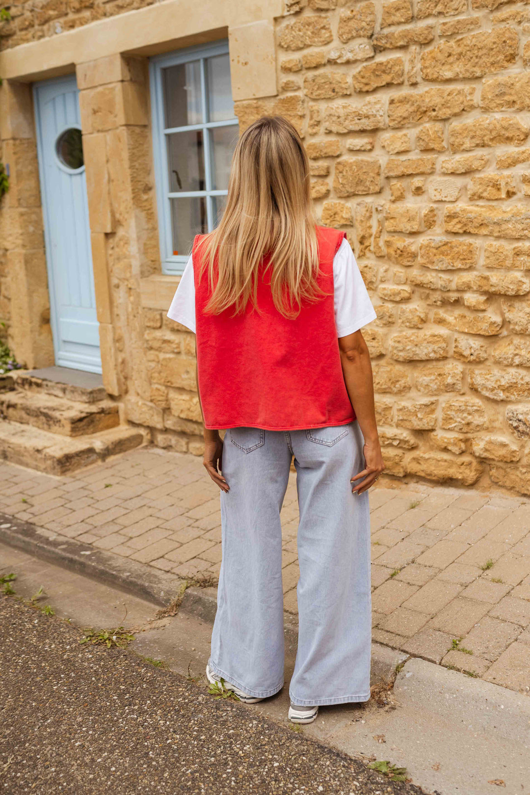 Elyzia | Gilet d'été en tissu texturé