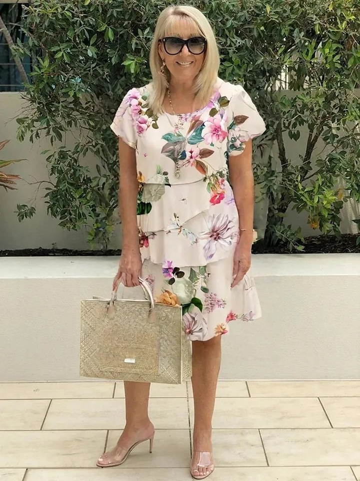 Émilie – Elegant Floral Maxi Dress