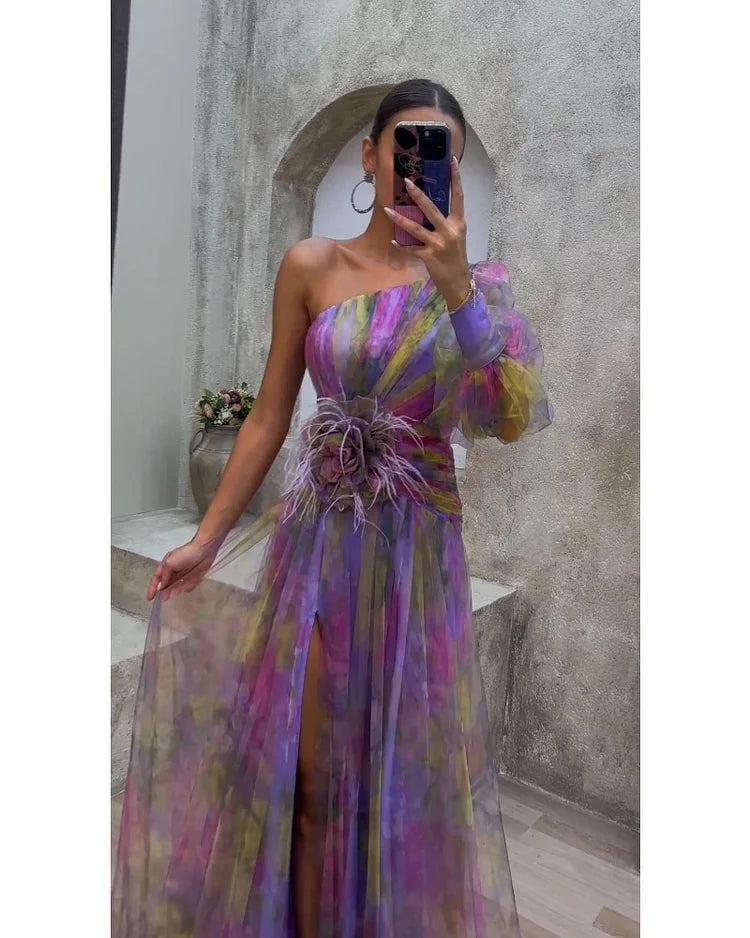 Cecelia | One-Sleeve Dress