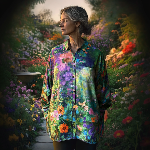 Luiza | Handcrafted Floral Shirt