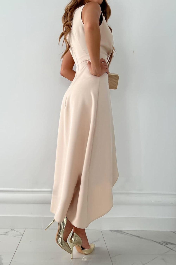 Mandy | Elegant Midi Dress with V-Neckline