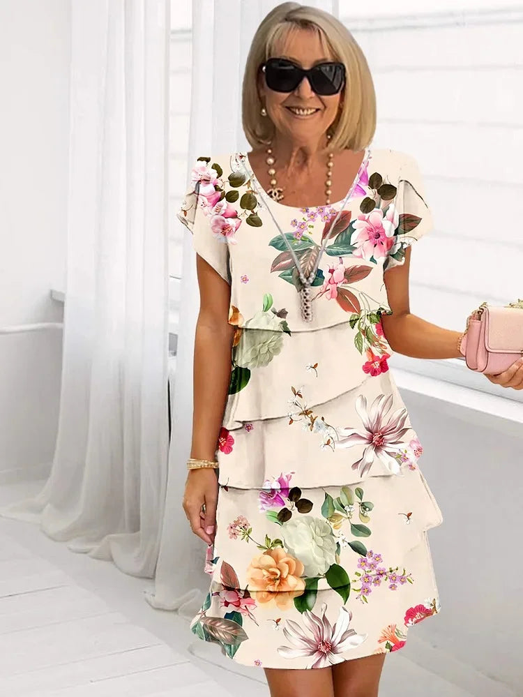 Émilie – Elegant Floral Maxi Dress