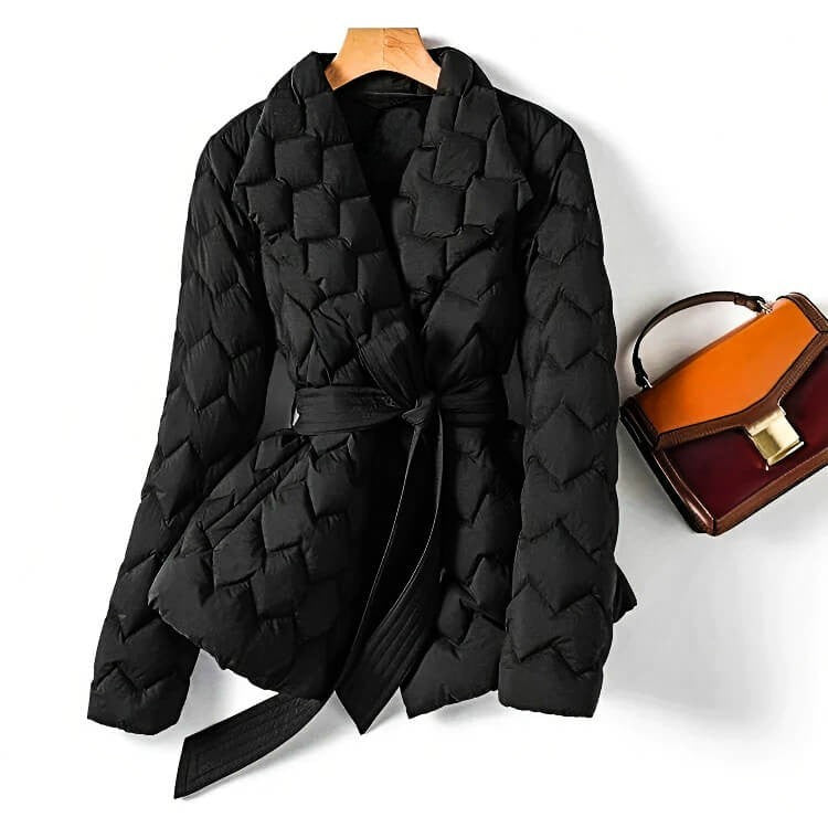 Isabella quilted down coat