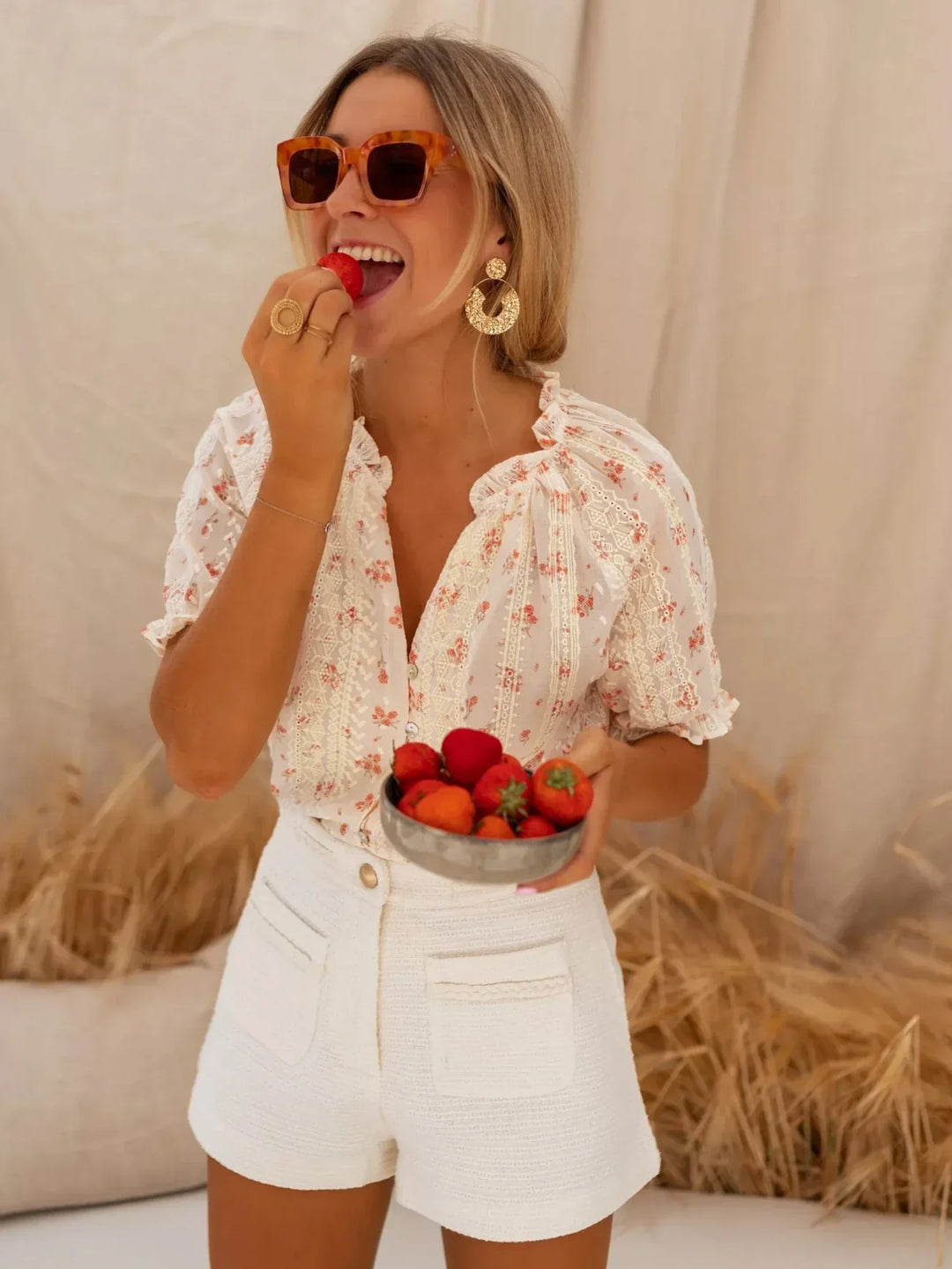 Elina™ | Floral blouse with summer charm