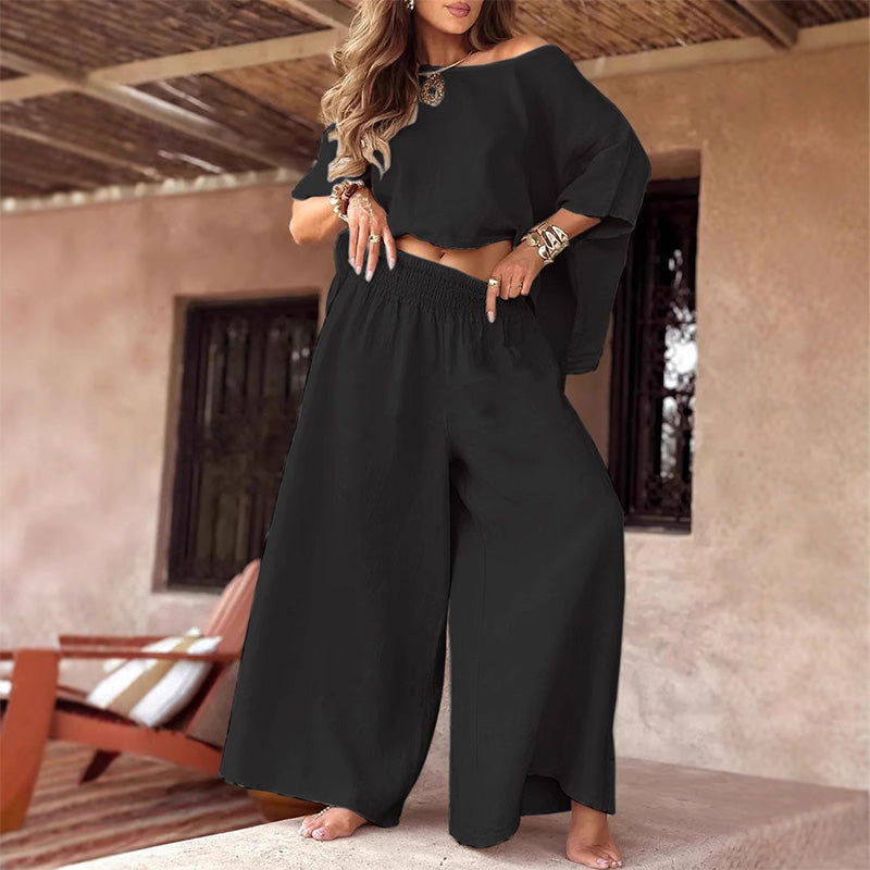 LUMI | Crop & Wide-Leg Set
