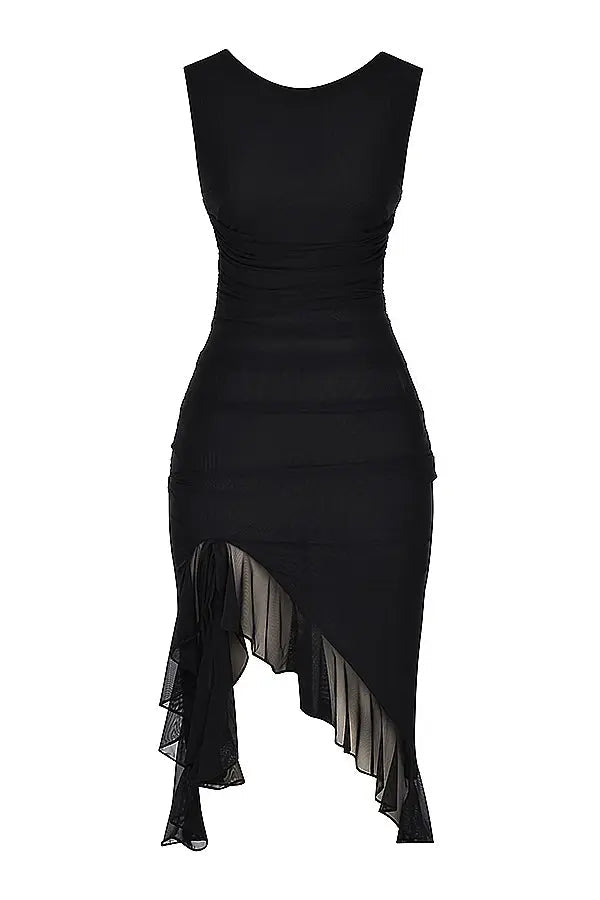 Charlotte | Ruffle Midi Dress
