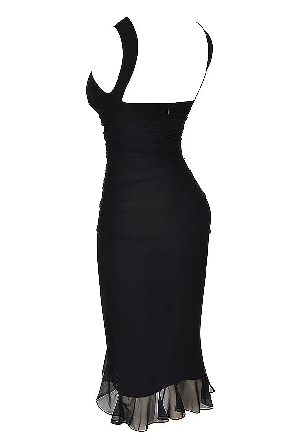 Charlotte | Ruffle Midi Dress