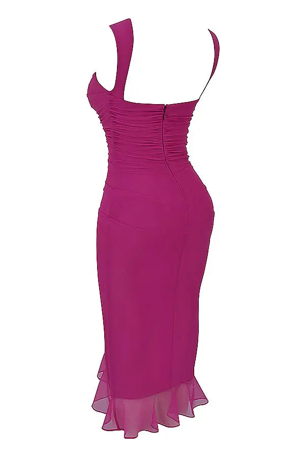Charlotte | Ruffle Midi Dress
