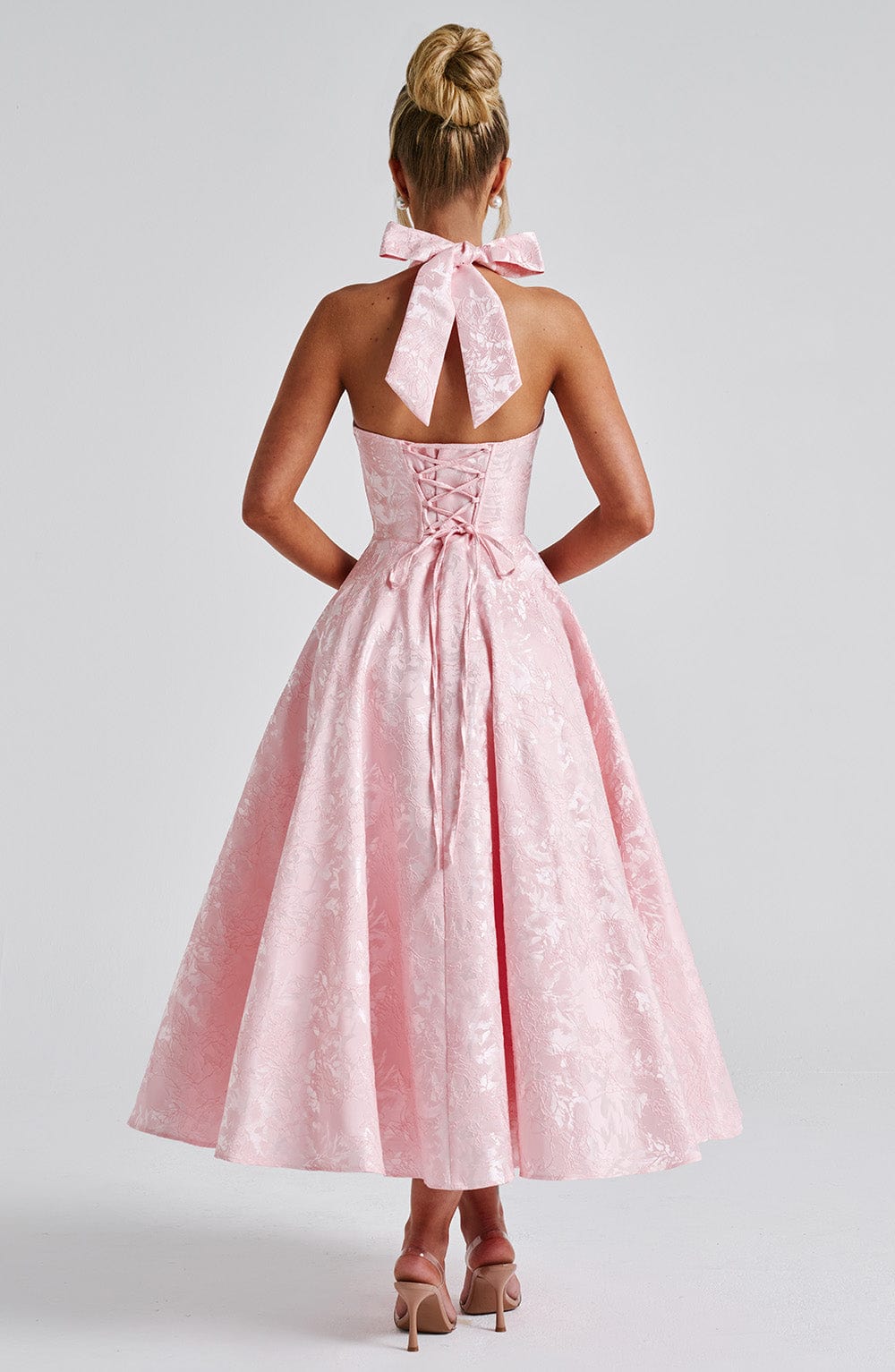 Ara™ | Midi Dress with a High Neckline