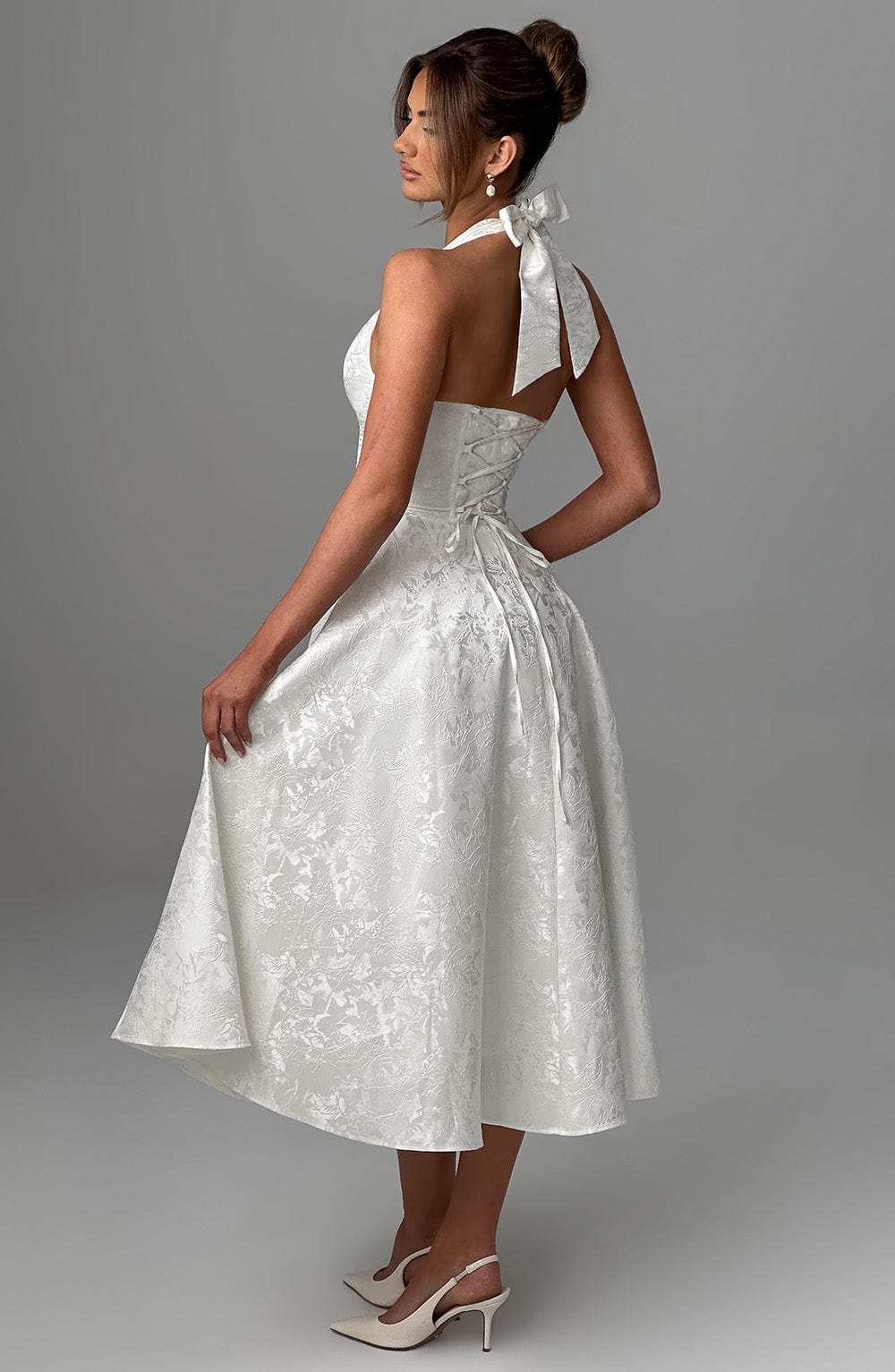 Violetta | Midi Dress with Neckline