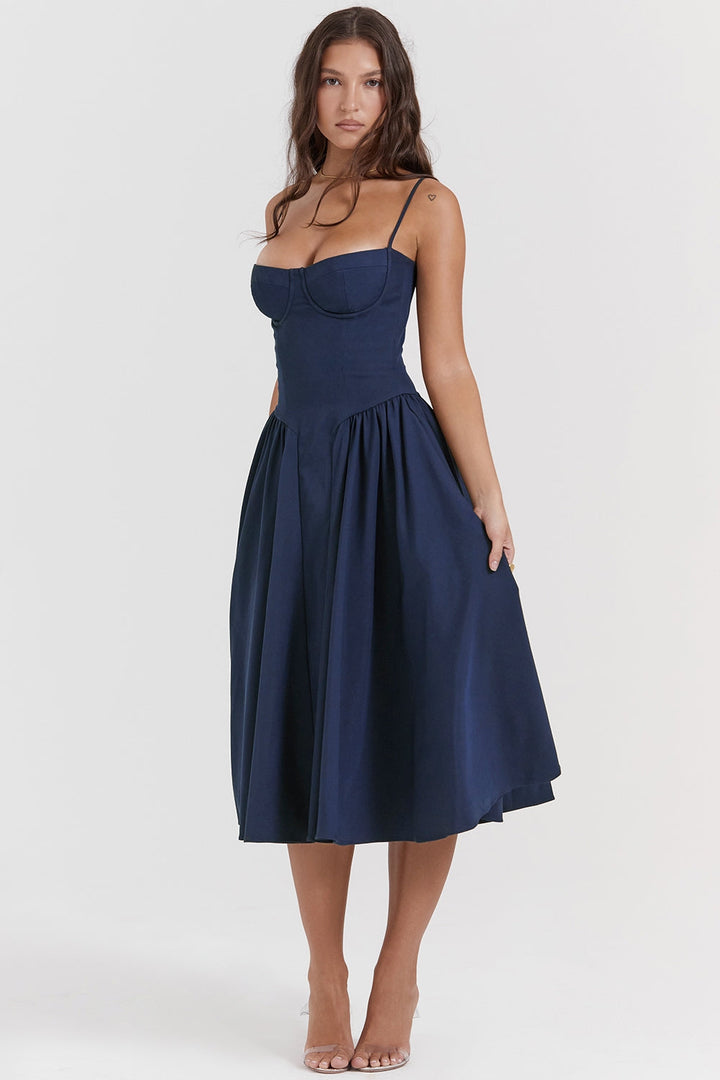 Celine | Corset Midi Dress