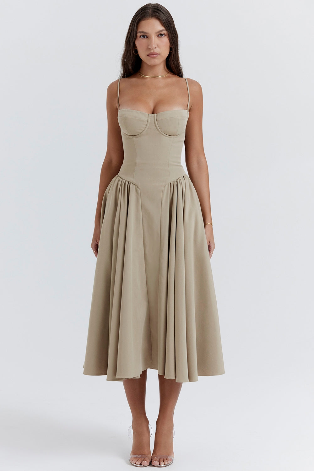 Celine | Corset Midi Dress