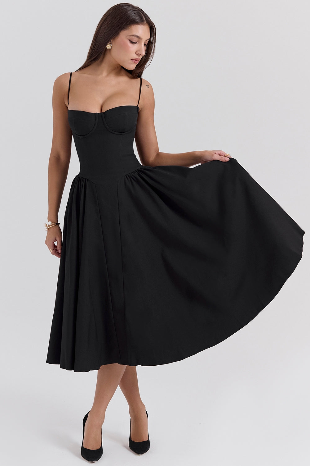 Celine | Corset Midi Dress