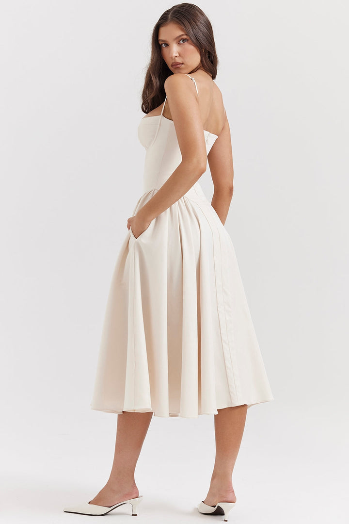 Celine | Corset Midi Dress