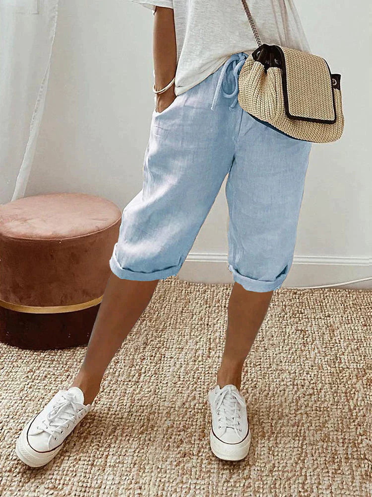 Marthe™ | Comfortable Shorts with Rolled Hem