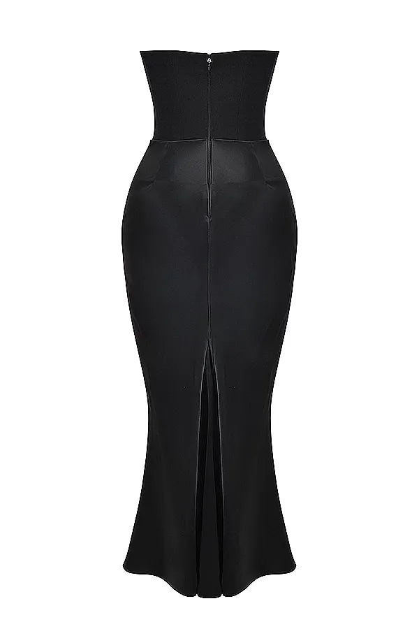 Victoria | Sophisticated Black Maxi Dress