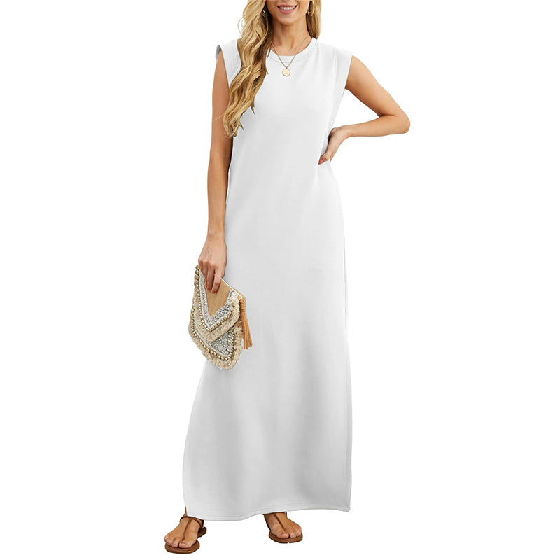 Luna | Wrinkle-Free Dress with a Split Hem