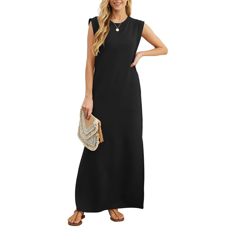 Luna | Wrinkle-Free Dress with a Split Hem